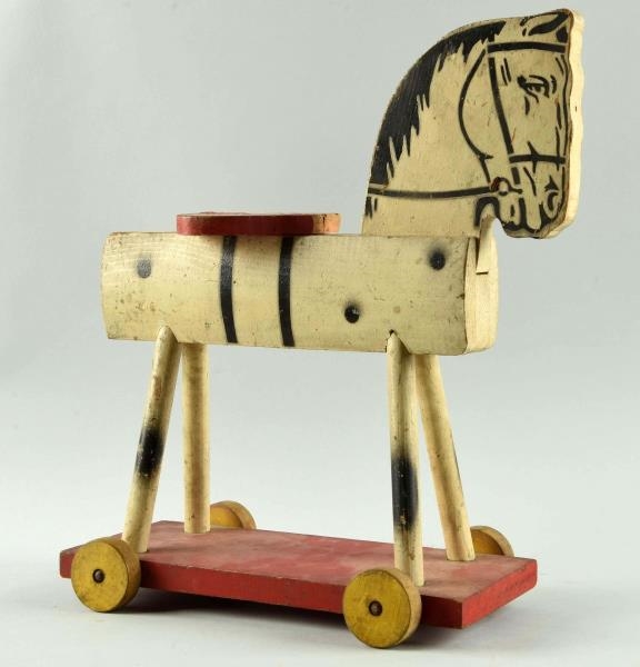 FISHER PRICE PAINTED ON WOOD NO. 237 HORSE.       