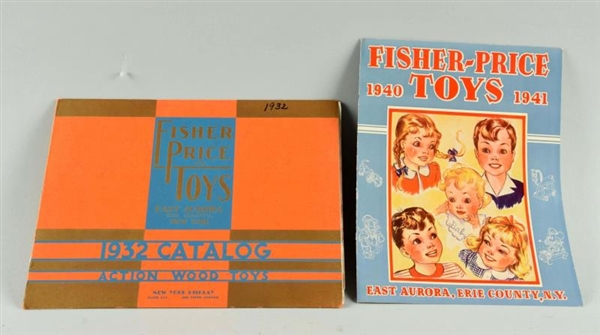LOT OF 2: EARLY SCARCE FISHER PRICE TOY CATALOGS. 