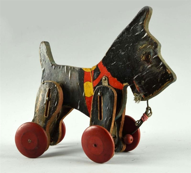 FISHER PRICE PAPER ON WOOD NO. 710 SCOTTY DOG.    