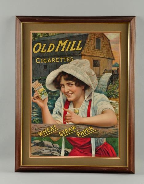 OLD MILL CIGARETTES SIGN.                         