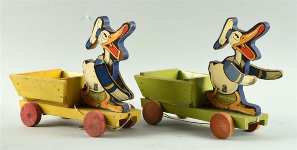 LOT OF 2: FISHER PRICE DONALD DUCK TOYS.          