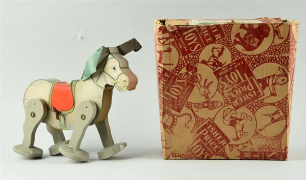 FISHER PRICE PAPER ON WOOD NO. 550 MECHANICAL MULE