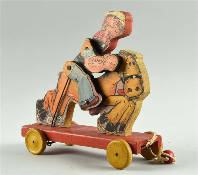 FISHER PRICE PAPER ON WOOD NO. 705 COWBOY POPEYE.	