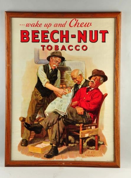 BEECH NUT TOBACCO PAPER SIGN.                     
