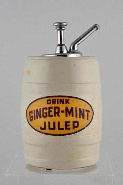 DRINK GINGER MINT JULEP SYRUP DISPENSER.          