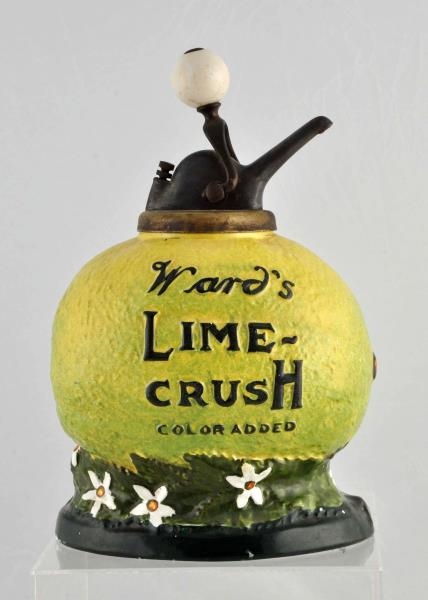 WARDS LIME CRUSH SYRUP DISPENSER.                
