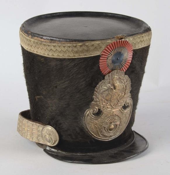 FRENCH FIRST EMPIRE LINE OFFICERS SHAKO.         