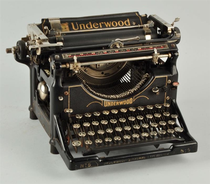 UNDERWOOD #5 - 1915 TYPEWRITER.                   