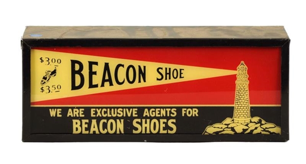 BEACON SHOES LIGHTED SIGN.                        