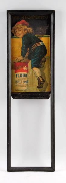 RED-TOP FLOUR ADVERTISING SIGN.                   