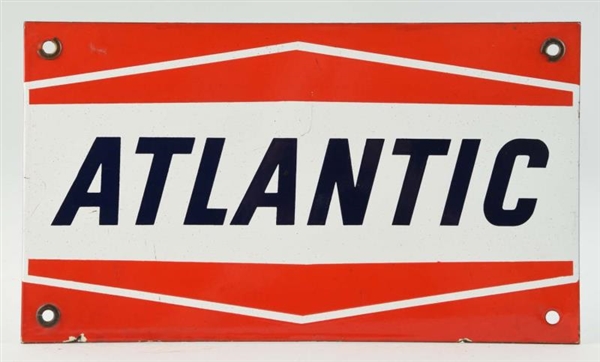 ATLANTIC (GAS) WITH BENT LINE LOGO SIGN.          