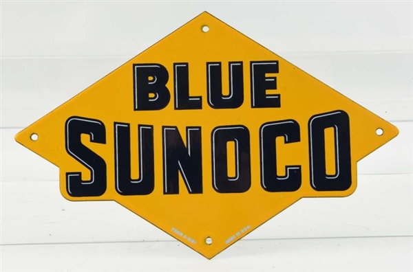 BLUE SUNOCO SIGN.                                 