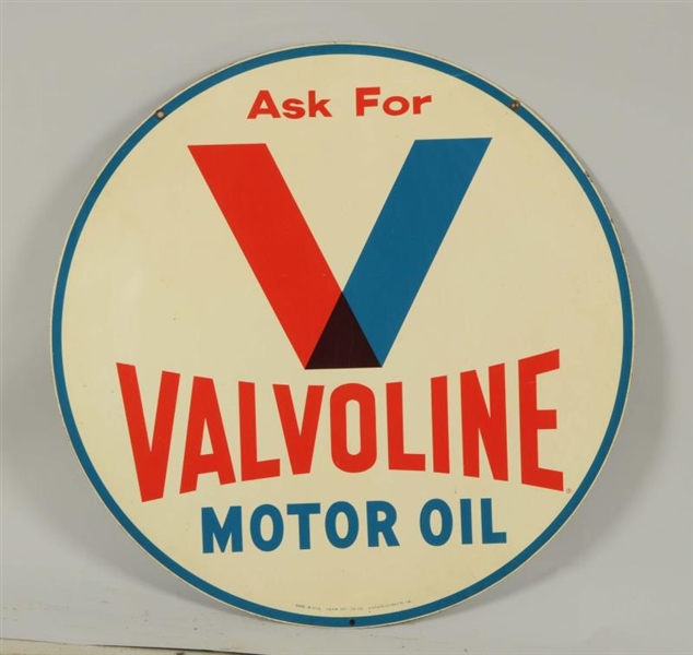 VALVOLINE MOTOR OIL SIGN.                         