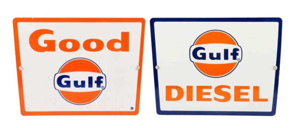 LOT OF 2: GULF DIESEL & GOOD GULF SIGNS.          