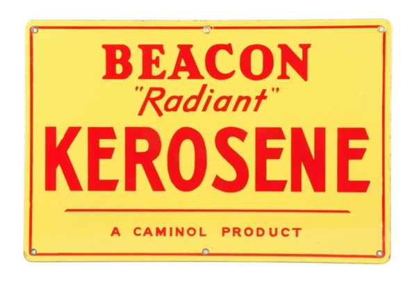BEACON KEROSENE PORCELAIN SIGN.                   