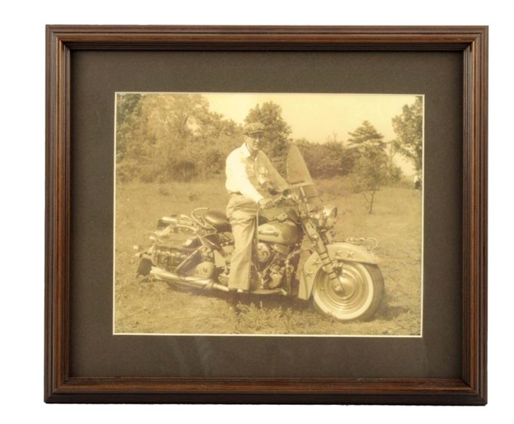 LOT OF 3:  MOTORCYCLE PHOTOGRAPHS.                