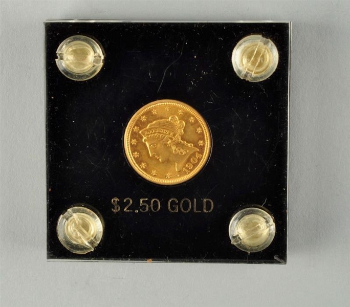 1904 $2-1/2 GOLD LIBERTY COIN.                    