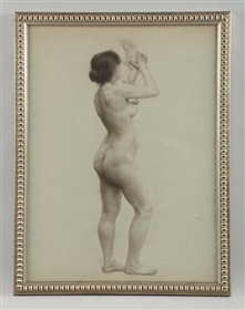 AMERICAN NUDE STUDY OF A WOMAN.                   