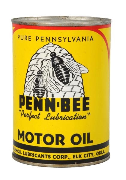 PENN-BEE MOTOR OIL QUART CAN.                     