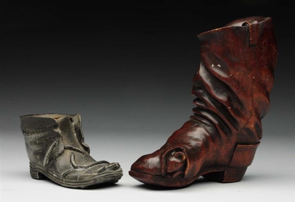 LOT OF 2: FIGURAL SHOES.                          