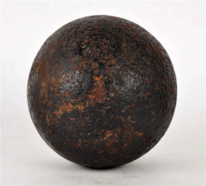 24LB SOLID SHOT CIVIL WAR CANNON BALL.            