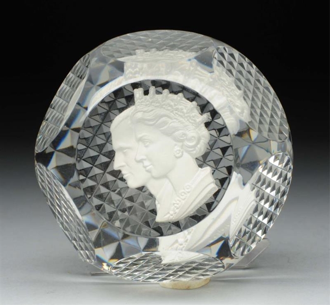 HISTORICAL CORONATION PAPERWEIGHT.                