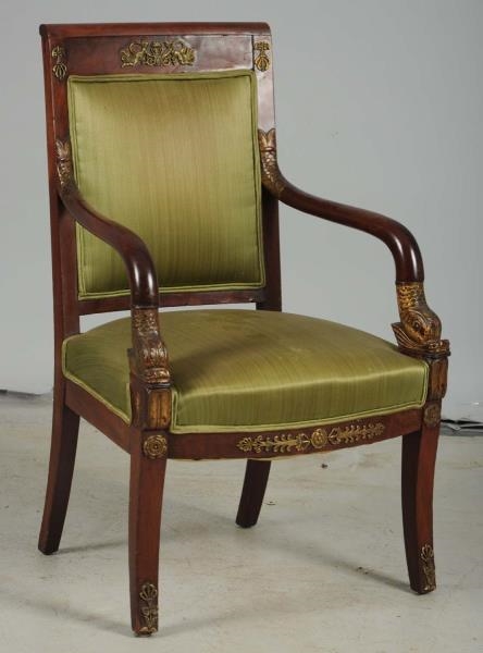 19TH C. FRENCH EMPIRE STYLE ARMCHAIR.             