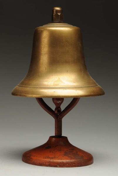 BRONZE BOXING RING BELL.                          