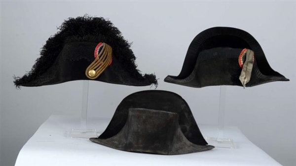 LOT OF 3:  CHAPEAUS                               