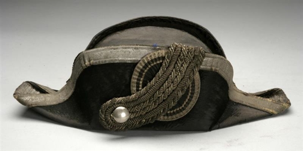 LOT OF 2: PRUSSIAN GUARD HELMET & BICORN HAT.     