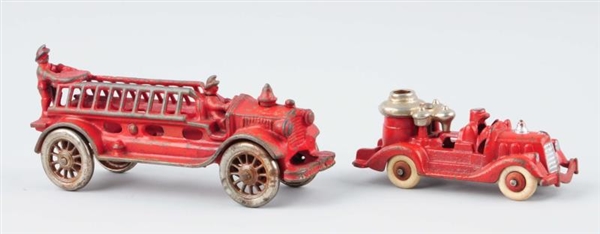 LOT OF 2: CAST IRON CARS.                         
