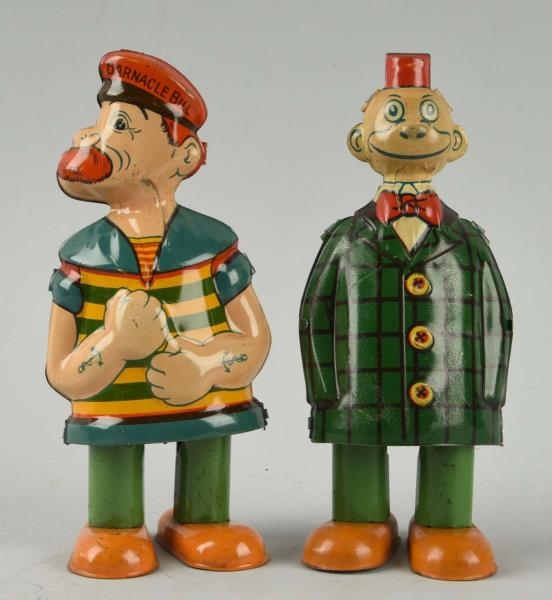 LOT OF 2: CHEIN TIN CHARACTER WOBBLER TOYS.       