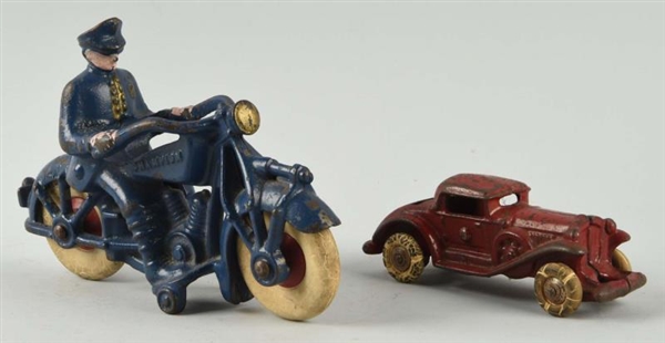 LOT OF 2: AMERICAN CAST IRON VEHICLE TOYS.        