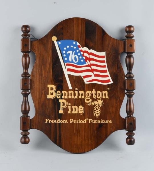 BENNINGTON PINE FURNITURE WOODEN SIGN.            