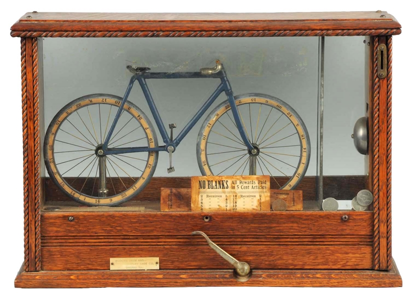 EARLY TWO WHEEL BICYCLE TRADE STIMULATOR.         