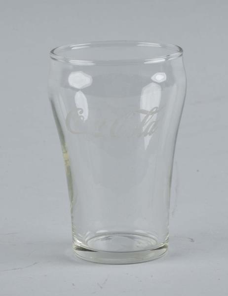 1920S COCA-COLA BELL GLASS WITH ACID ETCHED LOGO. 