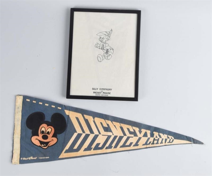 LOT OF 2: MICKEY MOUSE DISNEYLAND PIECES.         