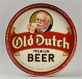 OLD DUTCH BEER ADVERTISING SERVING TRAY.          