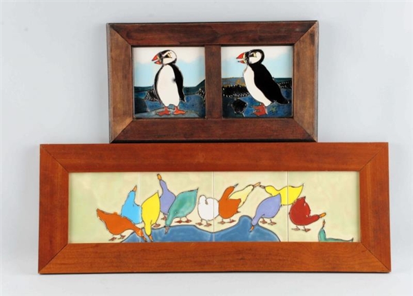 LOT OF 2: HARRIS STRONG DUCK FRIEZE AND PENGUIN.  