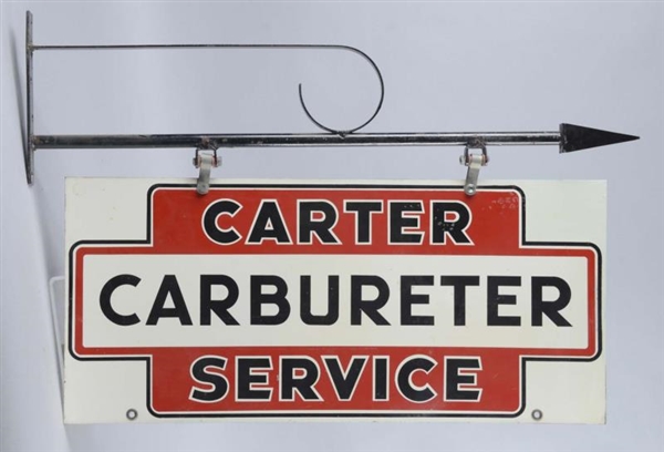 CARTER CARBURETER SERVICE TIN SIGN                