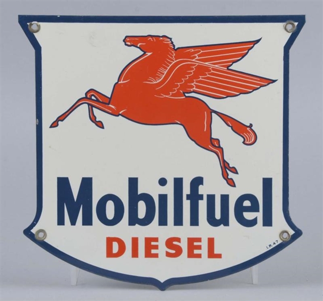 MOBILFUEL DIESEL WITH PEGASUS SHIELD SHAPED SIGN  