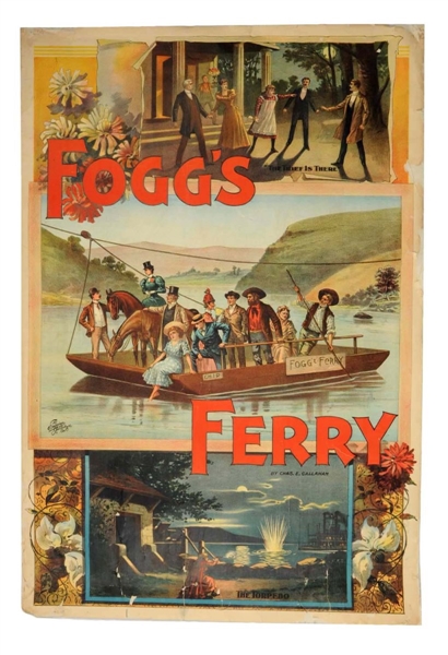 "FOGGS FERRY" MOVIE  ADVERTISING POSTER.         