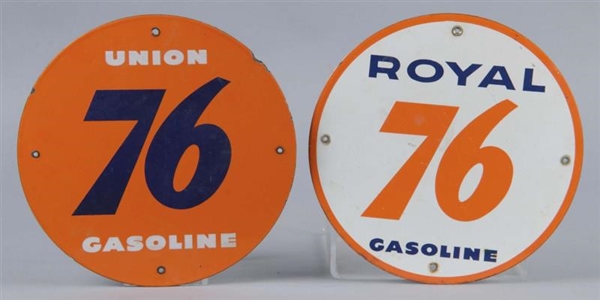 LOT OF 2: UNION 76 & ROYAL 76 GASOLINE SIGNS      
