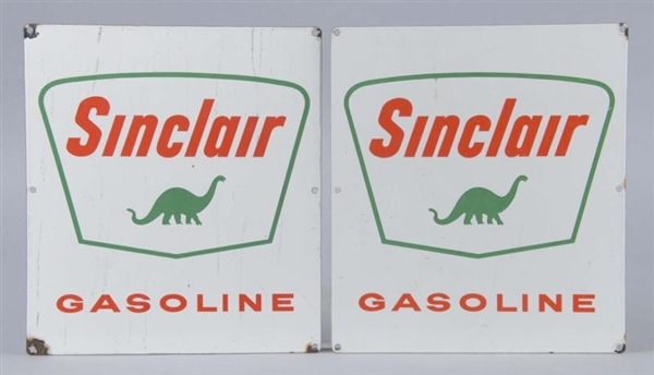 LOT OF 2:  SINCLAIR GASOLINE WITH DINO SIGNS      
