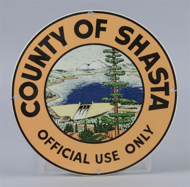 COUNTY OF SHASTA TRUCK SIGN                       