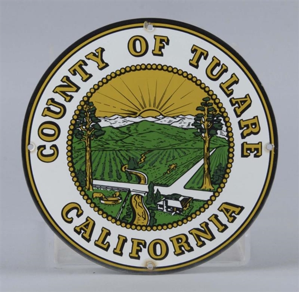 COUNTY OF TULARE CALIFORNIA TRUCK SIGN            
