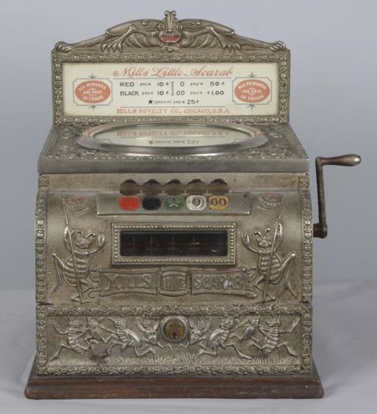 MILLS LITTLE SCARAB COUNTER ROULETTE MACHINE      