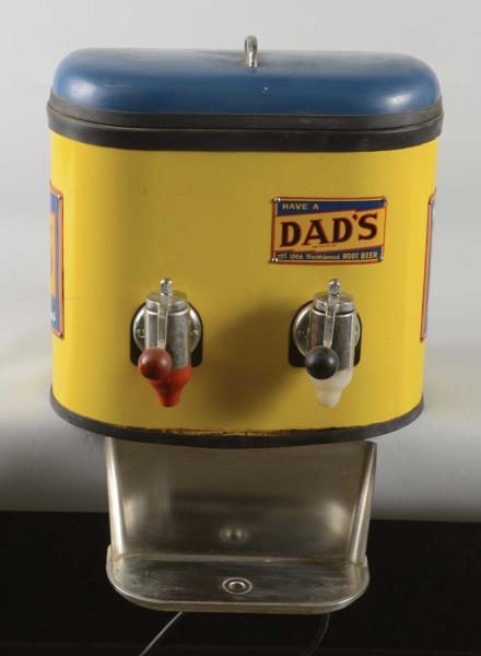 SODA FOUNTAIN DISPENSER WITH DADS ROOT BEER SIGNS