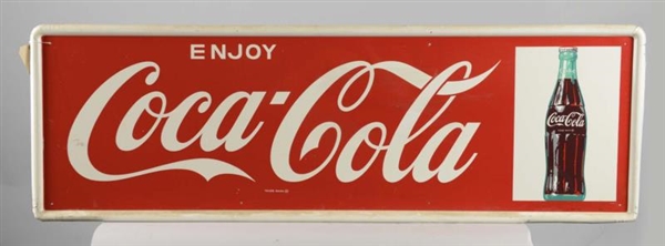 LOT OF 2: COCA COLA WITH BOTTLE TIN SIGNS         
