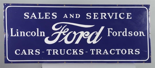 FORD, LINCOLN & FORDSON SALES SIGN                